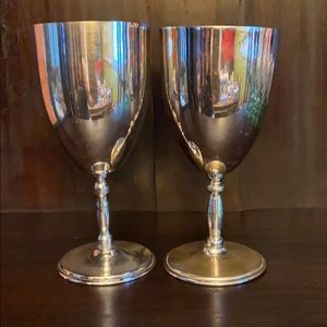 Vintage Silver Goblets from Mexico